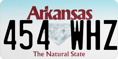 AR license plate 454WHZ
