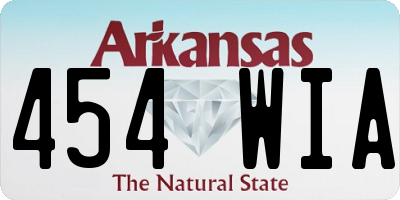 AR license plate 454WIA