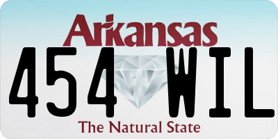AR license plate 454WIL