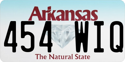 AR license plate 454WIQ