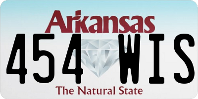 AR license plate 454WIS