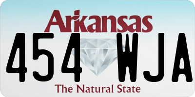 AR license plate 454WJA
