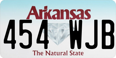 AR license plate 454WJB