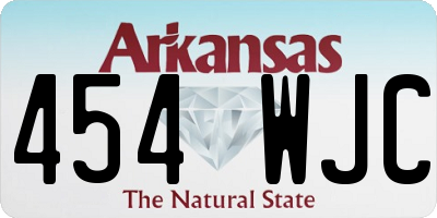 AR license plate 454WJC