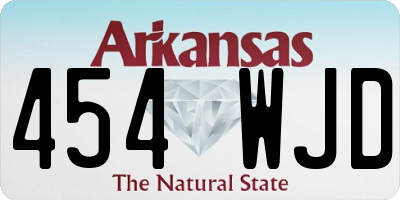 AR license plate 454WJD