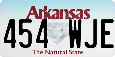 AR license plate 454WJE