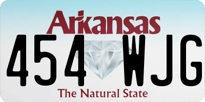 AR license plate 454WJG