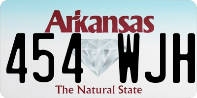 AR license plate 454WJH