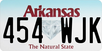 AR license plate 454WJK