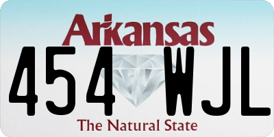 AR license plate 454WJL