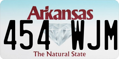 AR license plate 454WJM