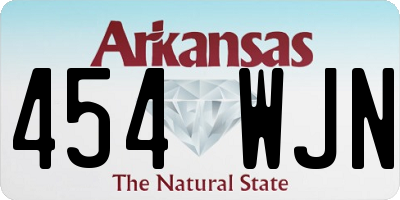 AR license plate 454WJN