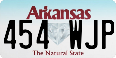 AR license plate 454WJP