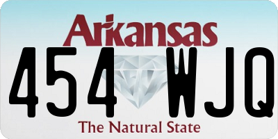 AR license plate 454WJQ