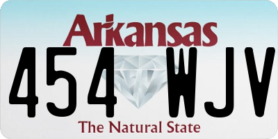 AR license plate 454WJV