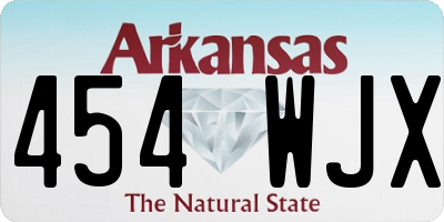 AR license plate 454WJX