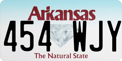 AR license plate 454WJY