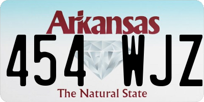 AR license plate 454WJZ