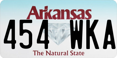 AR license plate 454WKA