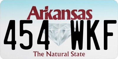 AR license plate 454WKF