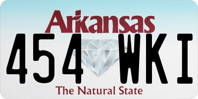 AR license plate 454WKI