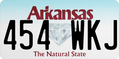 AR license plate 454WKJ