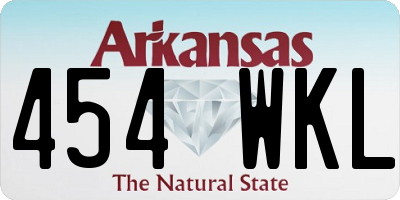 AR license plate 454WKL