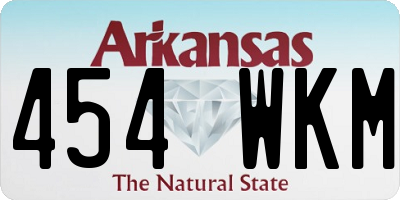AR license plate 454WKM