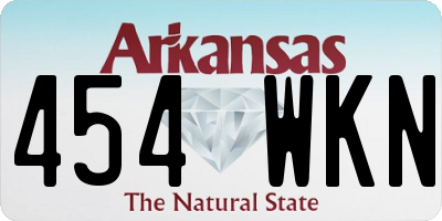 AR license plate 454WKN