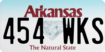 AR license plate 454WKS