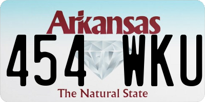 AR license plate 454WKU