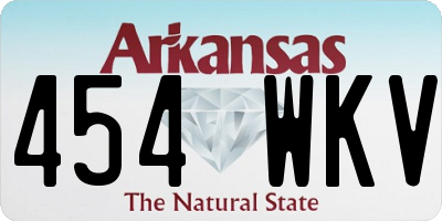 AR license plate 454WKV