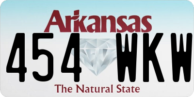 AR license plate 454WKW