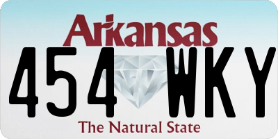 AR license plate 454WKY
