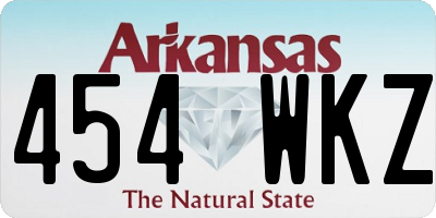 AR license plate 454WKZ