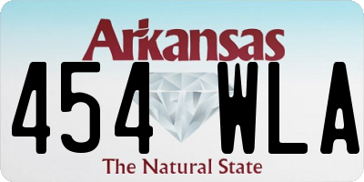 AR license plate 454WLA