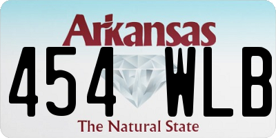 AR license plate 454WLB