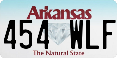 AR license plate 454WLF