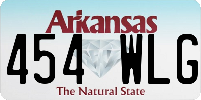 AR license plate 454WLG