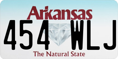 AR license plate 454WLJ