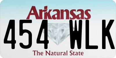 AR license plate 454WLK