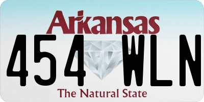 AR license plate 454WLN