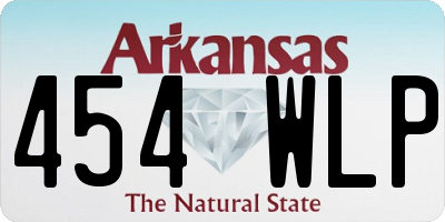 AR license plate 454WLP