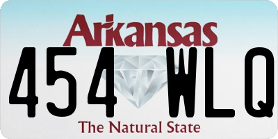 AR license plate 454WLQ