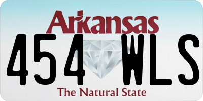 AR license plate 454WLS