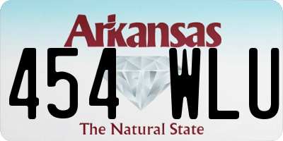 AR license plate 454WLU