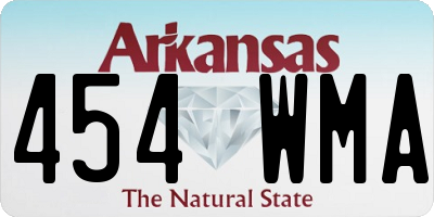 AR license plate 454WMA
