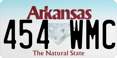 AR license plate 454WMC