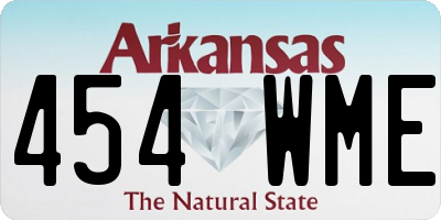 AR license plate 454WME