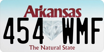 AR license plate 454WMF